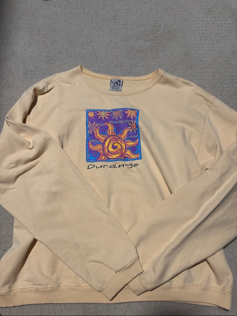 Durango Sun Graphic Yellow Sweatshirt
